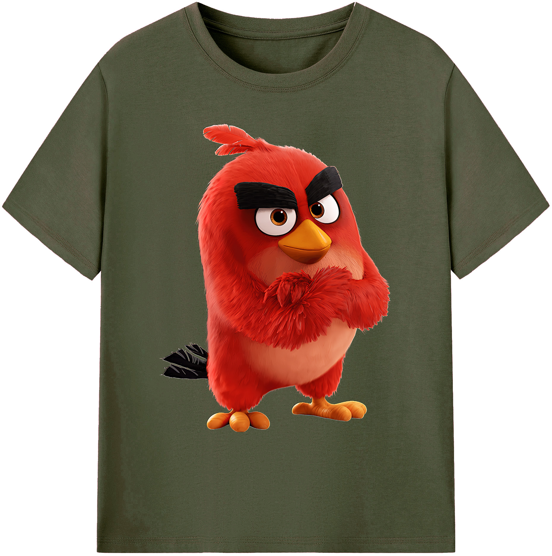 （画像用） Angry Birds アングリーバード 綿100％ メンズ半袖Tシャツ｜肌触りやわらか＆通気性
